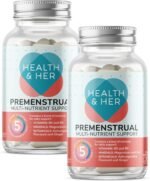 Health & Her Premenstrual Supplements for Women - with Ashwagandha, Flaxseed and Ginger Root - 2 Month Supply, 120 Capsules - Vegan & Gluten Free - Image 2