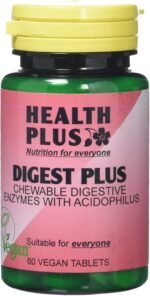 Health Plus Digest Plus Digestive Enzyme Supplement - 60 Chewable Tablets - Image 2