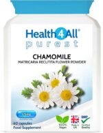 Health4All Chamomile 375mg, 60 Capsules 2 Months Supply, Purest Anxiety, Stress, Sleep and Digestive Health Supplement, Vegan Chamomile Flower Powder (not Extract) Capsules (not Tablets) | Made in UK - Image 2