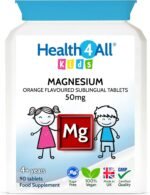 Health4All Kids Magnesium 90 Chewable Tablets for Anxiety, Sleep, Ticks. Tasty Orange Chewable Magnesium Supplement for Children 4+, Vegan, Sugar-Free | Made in UK | Alternative to Glycinate Gummies - Image 2