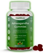 Healthivo® Ashwagandha Gummies (UK Manufactured) – Energy, Mood & Sleep Support with 300mg Ashwagandha Root, Vitamin B6, Chamomile, Lemon Balm & Lavender – Sugar Free, Vegan – 60 Gummies - Image 2