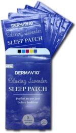 Healthpoint Derma V10 Relaxing Lavender Patches, Lavender, Sage, Chamomile, Citrus Peel, Essential Oil Vapours To Help Reduce Stress And Anxiety, Induces Sleep And Relaxation, 5 Adhesive Patches - Image 2