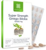 Healthspan Ginkgo 10,000 Cognitive Support (120 Tablets) | Maximum Strength Ginkgo Extract | Mental Function | Added Iodine & Vitamin B5 | Supports Energy | Vegan - Image 2
