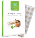 Healthspan Ginkgo & Ginseng Cognitive Support | 120 Tablets | Ginkgo Biloba | Panax Ginseng Extracts | Iodine | Vitamin B3 | Vitamin B5 | Vegan - Image 2