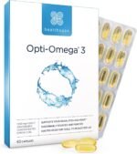 Healthspan Opti-Omega 3 with Anti Reflux Technology (2 Months' Supply) | Optimal Absorption Omega 3 Fish Oil to Support Your Brain, Eye & Heart Health | 750mg Omega 3 Fatty Acids Per Capsule - Image 2
