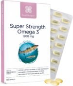 Healthspan Super Strength Omega 3 1,200mg | Brain, Heart & Eye Health | 240mg DHA & 360mg EPA per Capsule| Highly Purified to Remove Toxins | Sustainably Sourced Fish Oil (120 Capsules) - Image 2