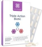 Healthspan Triple Action Biotic | Optimal Gut & Digestion Support | Pre, Pro & Post Gut Health | Chicory Root Fibre | 20 Billion Probiotic Bacteria | Plus Tributyrin | Added Biotin & Zinc | Vegan - Image 2