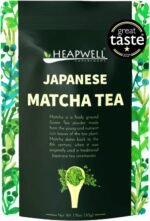 Heapwell Matcha Powder - 50g | High Grade Japanese Premium Green Tea Powder | Great Taste Award Winner | Perfect for Tea, Lattes & Smoothies | Contains L-Theanine & Antioxidants | Vegan & Gluten-Free - Image 2