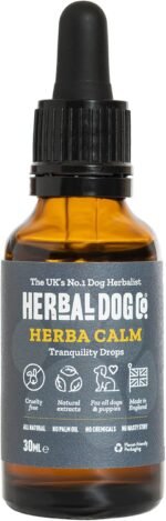 Herbal Dog Co HerbaCalm Calming Tonic Supplements for Nervous Dogs, 30ml - Helps with Fireworks, Vet Trips & Separation for Dogs & Puppies - All-Natural, Vegan, Made in UK - Image 2