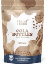 Herbal Health CBD Sugar Free CBD Gummies Cola Bottles 25mg 30 Pack Supplement - Cola Flavour Broad Spectrum CBD Bottles for Sleep & Anxiety Support, 750mg Total CBD - Image 2