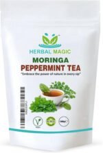 Herbal Magic 100% Pure & Natural Cooling Moringa Peppermint Tea: A Soothing Blend for Wellness and Refreshment, Rich in Vitamins, Minerals & antioxidants Free from Artificial Additives_100g - Image 2