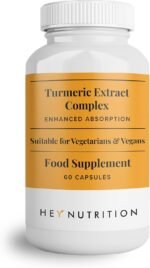 Hey Nutrition Turmeric Extract Complex - Vitamin D3 & C, Black Pepper Extract - Support Muscle & Joint Relief - Maximum Potency & Enhanced Absorption - UK Manufactured - 60 Vegan Capsules - Image 2