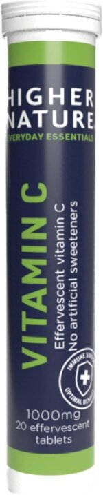 Higher Nature - Fizzy C - Vitamin C Effervescent Tablets - Immune System Support - Vitamin C 1000mg - Vegan - 20 Tablets - Image 2