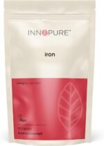 INNOPURE Iron Tablets High Strength 14mg - Vegan Iron Supplements for Women and Men, Reduces Tiredness and Fatigue, 1 Daily Tablet (90 Count) UK Made - Image 2