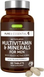 Igennus Methylated Men's Multivitamin, 21 Actives, Clean Label, All Day Nutrient Delivery, Expertly Formulated For Male Wellness, Energy & Heart Health, 60 Easy-to-Swallow Vegan Tablets, Non-GMO,Halal - Image 2