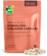 Inspiriko Multi Collagen Supplements for Women - 2000mg Type I, II, III, V & X Hydrolyzed Collagen Peptides - Multi Collagen Capsules with Hyaluronic Acid, Vitamin C, Biotin & Copper. 30 Servings - Image 2