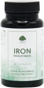 Iron Bisglycinate 20mg - Chelated for Better Absorption - with Vitamin C - 60 Vegan Capsules - Non-GMO, Made in The UK by G&G Vitamins - Image 2