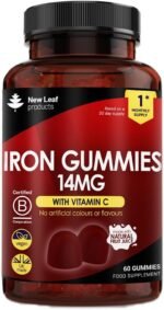 Iron Gummies with Vitamin C for Added Absorption - 60 Gummies for Women & Men - Real Fruit Juice (1 Month Supply) Iron Supplements Tasty Alternative to Tablets 14mg Per Serving - Image 2