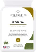 Iron SA | 10mg Iron (Ferrous Bisglycinate) + Natural Succinic Acid Antioxidant | 60 Vegan Friendly Capsules UK Made | Long 2 Month Supply by Epigenetics Supplements - Image 2