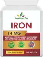 Iron Tablets High Strength 14mg | 365 Vegan Tablets (One Year Supply) | Contributes to The Reduction of Tiredness & Fatigue | Iron Supplements for Men & Women | Easy to Swallow Iron Pills | UK Made - Image 2