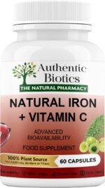 Iron & Vitamin C Supplement – 60 Vegan Capsules – Plant-Based Iron from Curry Leaves & Vitamin C from Amla – Supports Energy, Immunity & Reduces Tiredness – 1 Month Supply - Image 2