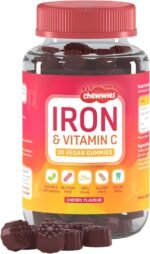 Iron & Vitamin C - Vegan Chewable Gummies - Chewable Vitamin C & Iron Supplement | Helps Strengthen Your Immune System | Sugar Free Gummies | Ferrous Sulfate Iron | Suitable for All Age - One a Day - Image 2