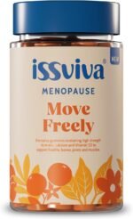 Issviva Menopause Joint & Bone Support Gummies | Vegan Orange Flavour | Turmeric + Black Pepper + Calcium + Vitamin D3 | Anti-Inflammatory Relief for Women | 60 Gummies - Image 2