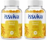 Issviva Mood & Energy Gummies – Vitamins B1, B2, B6, B12, Iodine & Vitamin C – Orange Flavor – Menopause Support for Energy, Mood & Focus – 300g (Twin-Pack) - Image 2