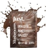 JUST Mushroom Powder 300g, Hot Chocolate Blend with Ashwagandha, Lion's Mane, Chaga, Cordyceps & Vitamin B Complex, Focus Supplement and Immunity Booster - Image 2