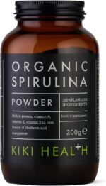 KIKI Health - Organic Spirulina Powder - 100% Pure, Non-GMO, High in Vitamin B12 & Iron - Boosts Energy, Immunity, Detox & Vitality - Rich in Antioxidants & Chlorophyll - 200g - Image 2