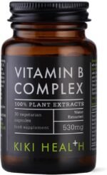 KIKI Health Plant-Based Vitamin B Complex Including B1, B2, B3, B5, B6, B7, B9, and B12 | Essential Vegan-Friendly B Vitamins for Optimal Health and Energy Support | 30 Vegi Capsules Water Extracted - Image 2
