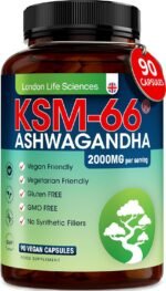 KSM-66 Ashwagandha 2000mg Organic and with Shilajit Root Extract Vegan Higher Bioavailability, Non-GMO (90-Day Supply, 2000mg) - Image 2