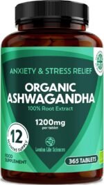KSM-66 Ashwagandha 2000mg Organic and with Shilajit Root Extract Vegan Higher Bioavailability, Non-GMO (Year Supply, Organic (1200mg)) - Image 2