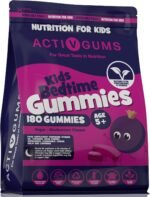 Kid's Bedtime 180 Vegan Gummies | Blackcurrant Flavour | Melatonin & 5HTP Free Contains Vitamin B6, Montmorency Cherry, Chamomile | Resealable & Recyclable Pouch | Suitable for Ages 5+ by ActivGums® - Image 2
