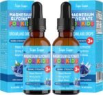 Kids Magnesium Glycinate 30ml - Blueberry Flavour | Supa Supps Liquid Magnesium Glycinate 3-in-1 Drops Support Relaxation, Calm, Balanced Energy, Focus & Growth | Easy Daily Supplement 2 Months Supply - Image 2