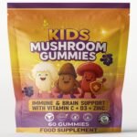 Kids Mushroom Gummies for Children – Lion’s Mane, Reishi, Chaga, Elderberry, Vitamin C, Zinc & D3 – Immune & Cognitive Support – Sugar Free – Vegan – 60 Gummies - Image 2
