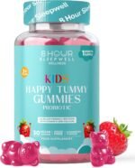 Kids Probiotic Gummies – Vegan, Sugar & Gluten-Free – 2.5 Billion Probiotics, Vitamin D & Calcium for Gut Health, Strong Bones & Immune Support – Kids Tummy Gummies Raspberry Flavour – 1 Month Supply - Image 2