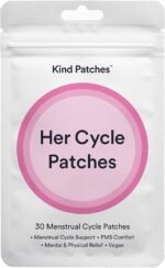 Kind Patches | Her Cycle Patches | 3 Step Period Relief Menstrual Cycle Support | PMS and Cramp Relief with Omega 3, Magnesium, Dong Quai Root & Ashwagandha | 30 Vegan Patches - Image 2