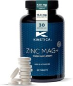 Kinetica Sports Zinc Mag+ | 420mg Magnesium, 16.5mg Zinc, 193μg Selenium & 4.8mg Vitamin B6/Serve, 30 Servings/90 Capsule Pack | 3 Capsules/Day| Scientifically Formulated Blend| Promotes Healthy Sleep - Image 2