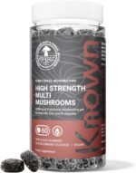 Known 4,200mg High Strength Multi Mushroom Gummies – Blackcurrant Flavour – Lions Mane, Reishi, Cordyceps, Chaga, Maitake, Tremella – Brain, Focus, Immune – 1 Month Supply – Vegan Supplement - Image 2