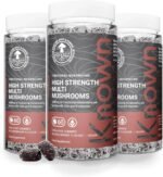 Known 4,200mg High Strength Multi Mushroom Gummies – Blackcurrant Flavour – Lions Mane, Reishi, Cordyceps, Chaga, Maitake, Tremella – Brain, Focus, Immune – 3 Month Supply – Vegan Supplement - Image 2