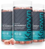 Known Pre-Workout Gummies – Raspberry & Yuzu Flavour – Vegan Gummy Supplement – Caffeine, Taurine, Citrulline, Alanine & Vitamins D3, B3, B6, C – Energy, Focus & Endurance – 45 Servings – Men & Women - Image 2