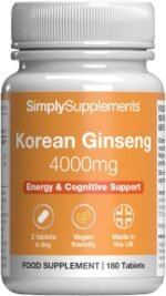Korean Ginseng 4000mg | Supports Mental & Physical Wellbeing | with Vitamin B6 & Zinc | Contributes to Immune Function | 180 Tablets = 3-Months Supply | GMP Certified & UK Made - Image 2