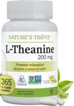 L-Theanine 200mg Super Value Size - 365 Vegetarian Capsules - Image 2