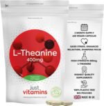 L Theanine High Strength 400mg | 60 Vegan Capsules | Supports Relaxation, Focus & Stress Relief | Fast Absorption | UK Made - Just Vitamins - Image 2