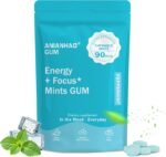 L-Theanine Supplement - Energy Gum & Mints 90 Pieces – Natural Caffeine + L-Theanine + Niacin Vitamin B3 & B12 – Sugar-Free, Vegan – Caffeine Gum & Mint for Smooth Energy Boost, Focus - Mint Flavor - Image 2