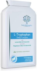 L-Tryptophan 220mg - 120 Capsules/Sleep Complex with Added Lemon Balm, Chamomile, Magnesium, Niacin & Vitamin B6 - Natural Alternative to Melatonin / 4 Month Supply – Made in The UK - Image 2