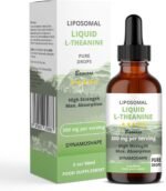 LIPOSOMAL Liquid L-Theanine Drops for Stress Relief, Relaxation, Focus Without Drowsiness with MAX Absorption, 350mg per Serving - Image 2