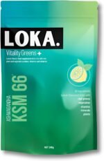 LOKA Vitality Greens+ -Daily Super Greens Powder for Energy - Gut Health & Immunity - 58 superfoods with Ashwagandha KSM66, Maca Root, Spirulina & Chlorophyll - 240g (30 Servings) - Made in The UK - Image 2