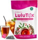 LULUTOX Original Detox Tea - Herbal Blend with Dandelion, Ginseng, and Ginger - Supports A Healthy Weight, Digestive Health - Vegan, All Natural, Laxative-Free - Peach Flavor (28 Servings) - Image 2